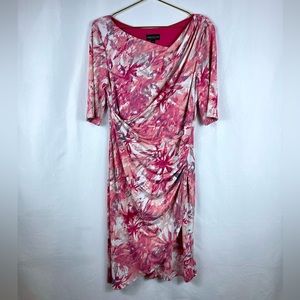 Connected Apparel pink faux wrap size 12